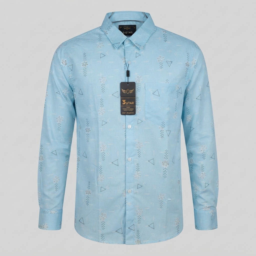 Cotton Casual Print Shirt Full Sleeve - GL0016