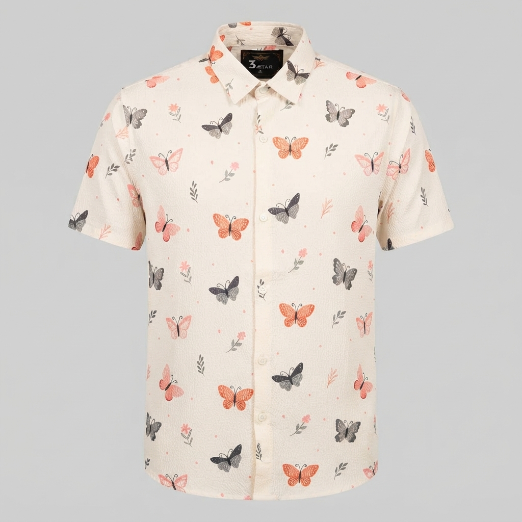 Popcorn Half Sleeve Casual Shirt - GL0012