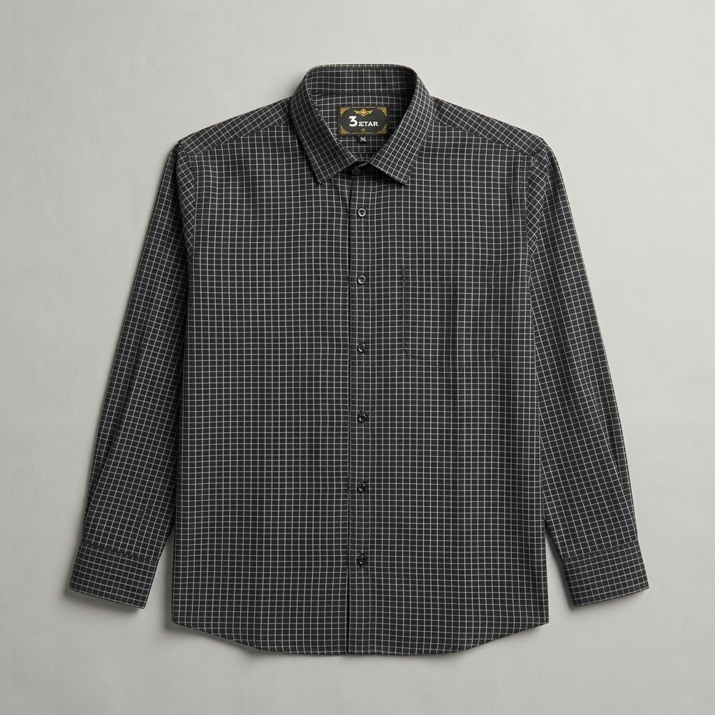 Cotton Casual Check Shirt Full Sleeve- GL0011